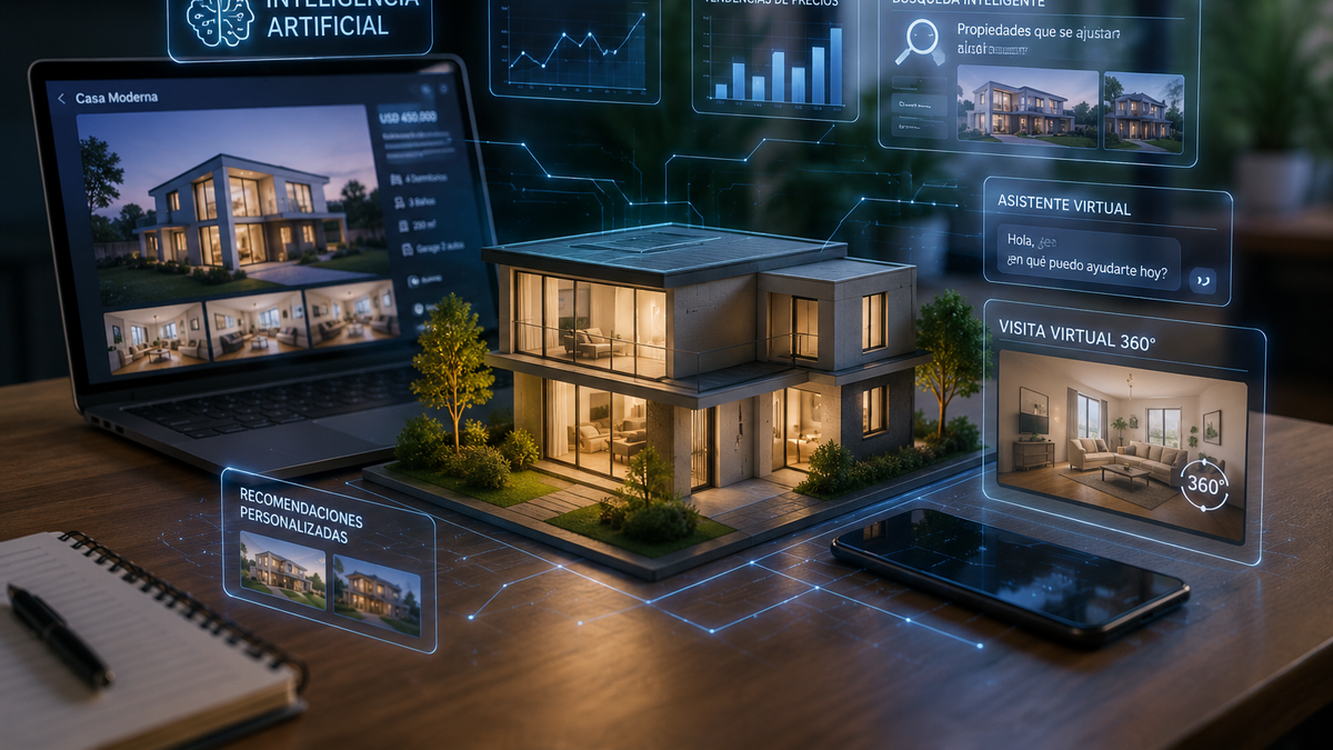 Inteligencia artificial e inmobiliarias: cómo usarla para captar clientes, mostrar propiedades y cerrar más operaciones